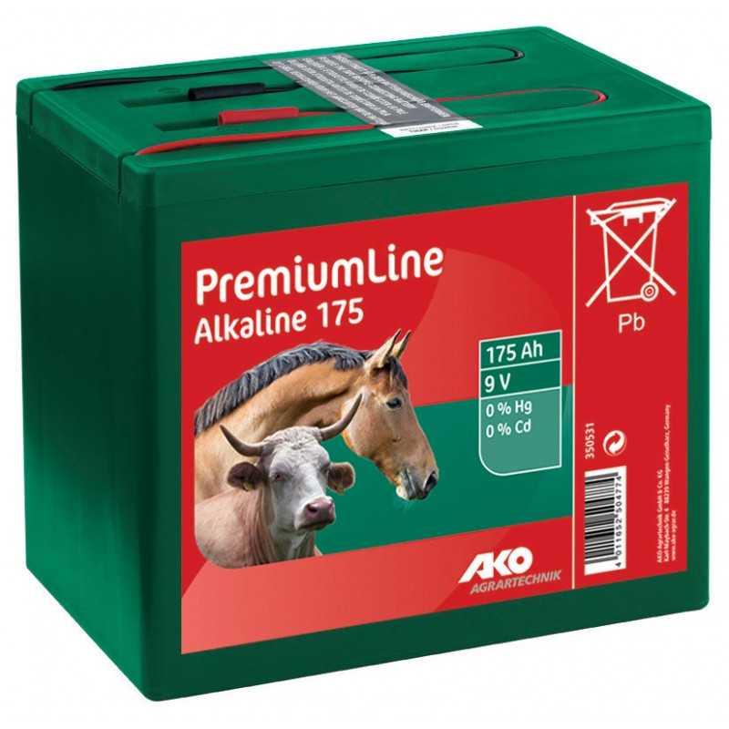Batérie alkalické suché AKO premiumline 9V / 175 Ah