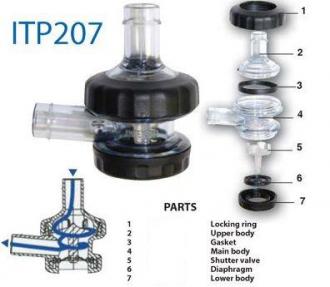Horné víčko ventilu ITP 207, č. 1